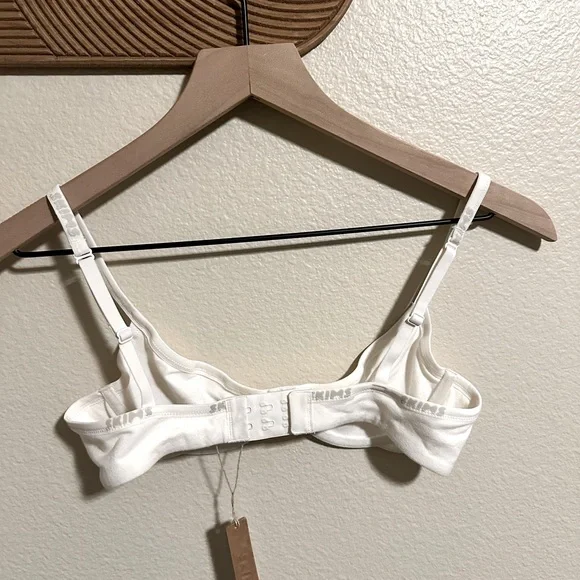 SKIMS Cotton Logo Underwire Demi - in Marble -Size 34A NWT - Picture 2 of 5